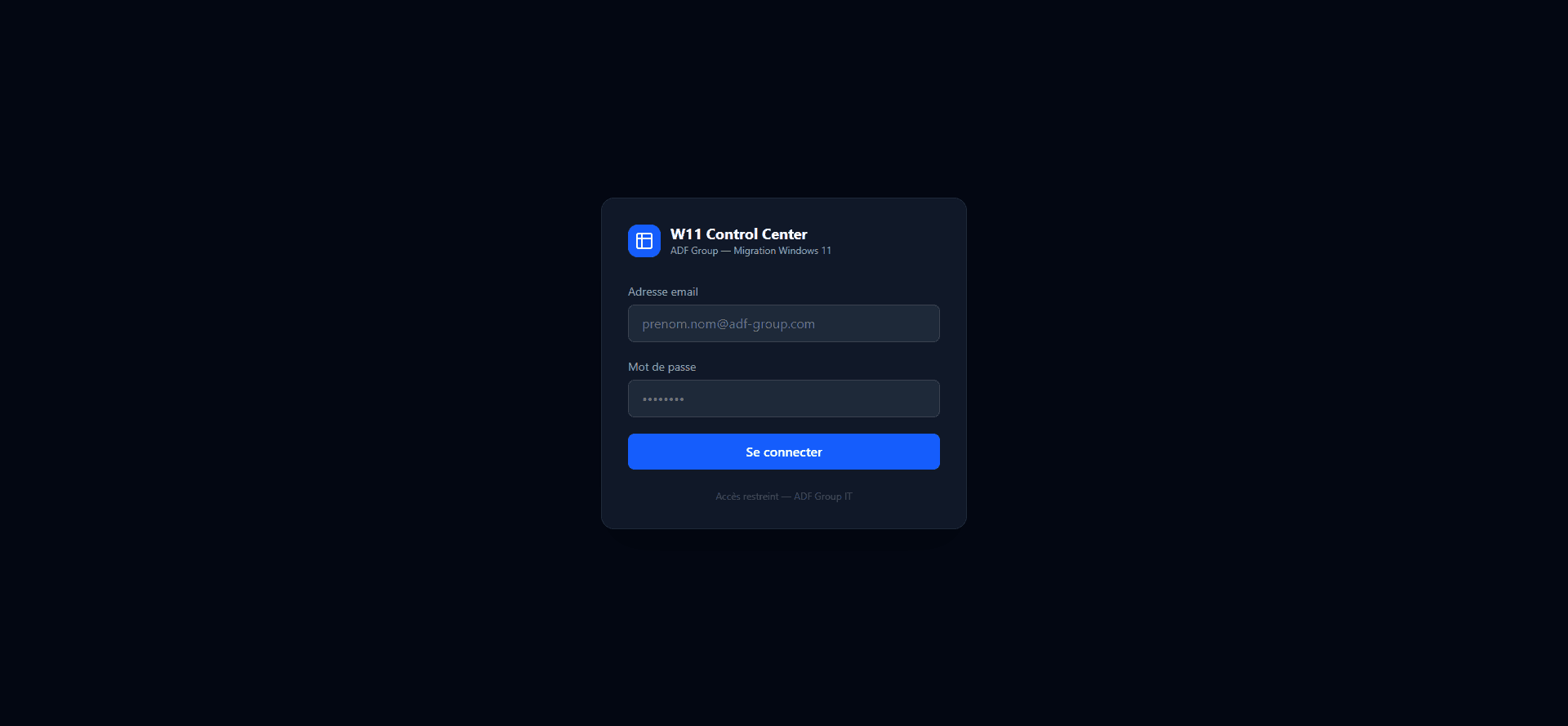 W11 Control Center visual 1